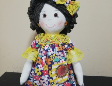 Интерьерная текстильная кукла агнесса ручная работа