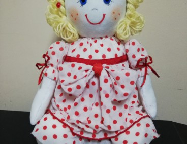 Интерьерная текстильная кукла юлия ручная работа